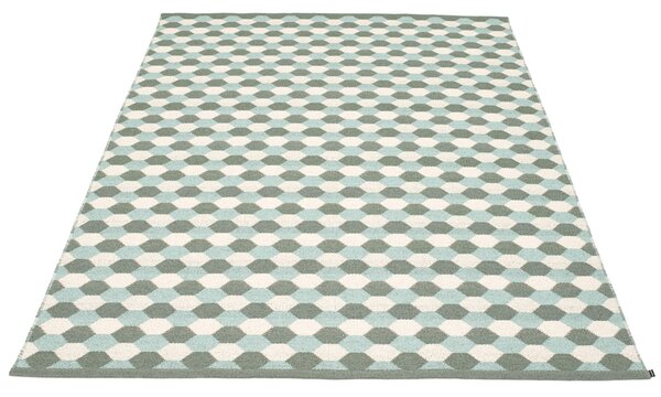Pappelina Koberec DANA Army/Pale Turquoise/Vanilla – vojenský zelený, veľkosť koberca 180 x 275 cm