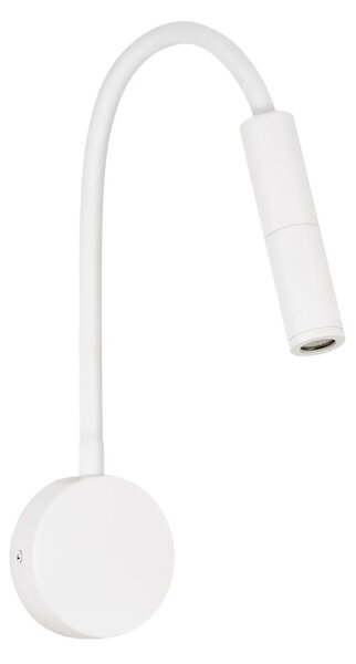LED biele nástenné svietidlo Sonica – Biela