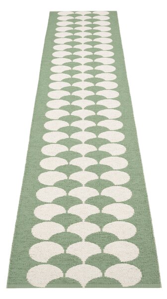 Pappelina Koberec POPPY Oregano/Vanilla – svetlozelený, veľkosť koberca 70 x 350 cm
