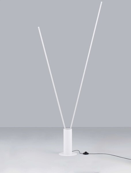 LED biela stojaca lampa Kimolia