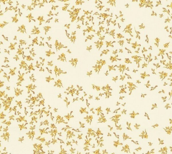 A.S. Création | Vliesová tapeta na stenu Versace 93585-5 | 0,70 x 10,05 m | krémová, žltá, hnedá
