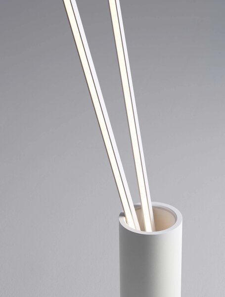 LED biela stojaca lampa Kimolia