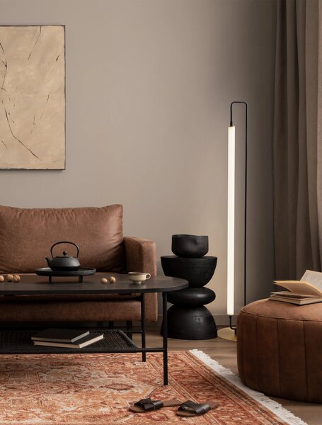 LED čierna stojaca lampa Wetro 28