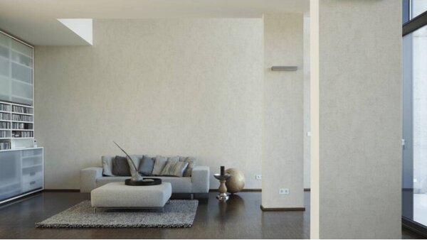 A.S. Création | Vliesová tapeta na stenu Blooming 2307-51 | 0,53 x 10,05 m | béžová, biela