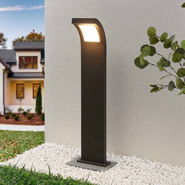 Arcchio Advik LED projektor, 100 cm, antracitová farba, kov, IP65, Čierna, Hliník, Moderný, Osvetlenie príjazdovej cesty