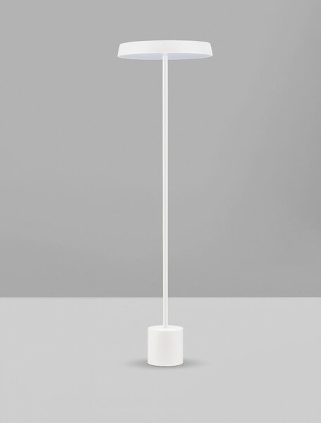 LED bielo-čierna stojaca lampa Vetro