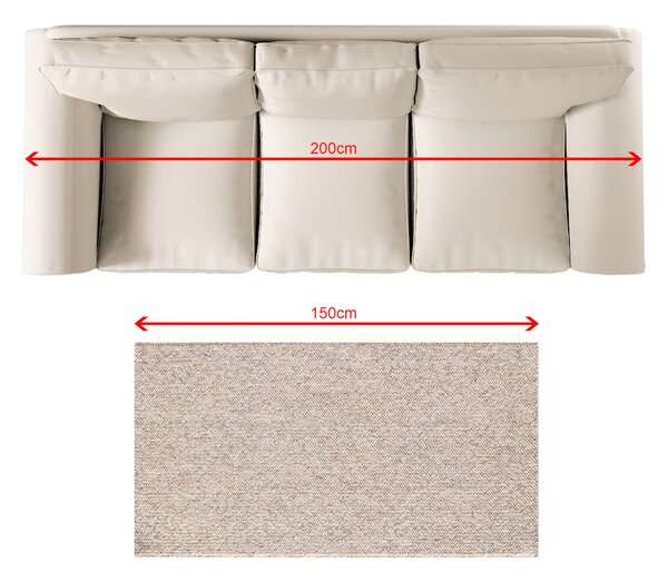 Koberec Solaro beige/grey 80x150 cm