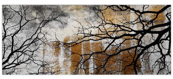 Obraz - Siluety stromov (120x50 cm)