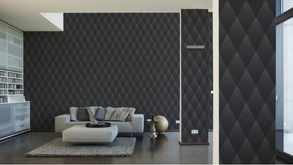 A.S. Création | Vliesová tapeta na stenu New Walls 37419-3 | 0,53 x 10,05 m | zlatá, čierna