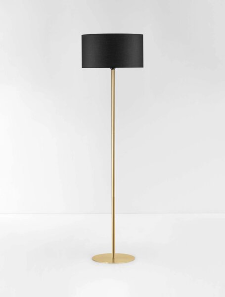 LED čierno-zlatá stojaca lampa Sibnia