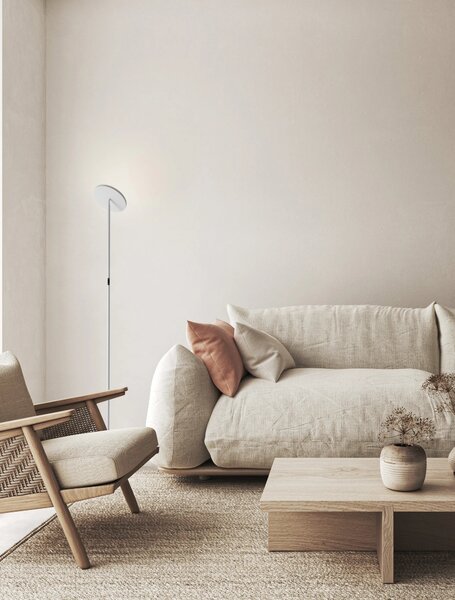 LED stmievateľná čierna stojaca lampa Sinkro