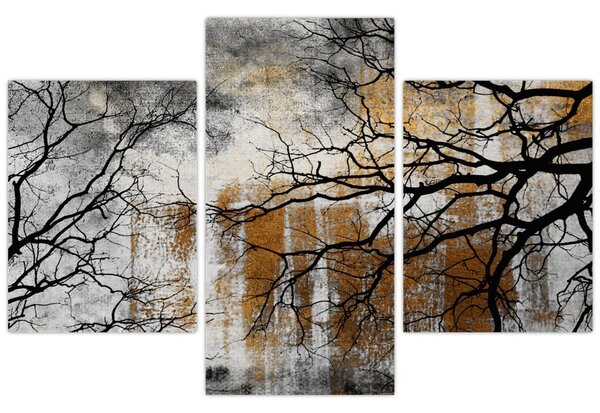 Obraz - Siluety stromov (90x60 cm)