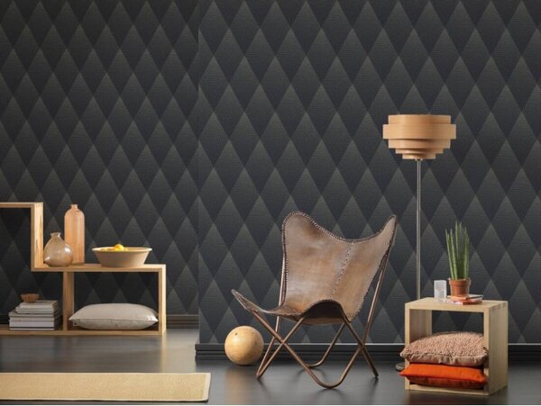 A.S. Création | Vliesová tapeta na stenu New Walls 37419-3 | 0,53 x 10,05 m | zlatá, čierna