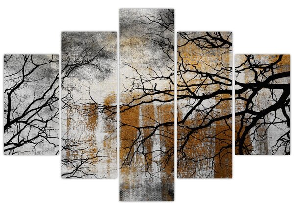 Obraz - Siluety stromov (150x105 cm)