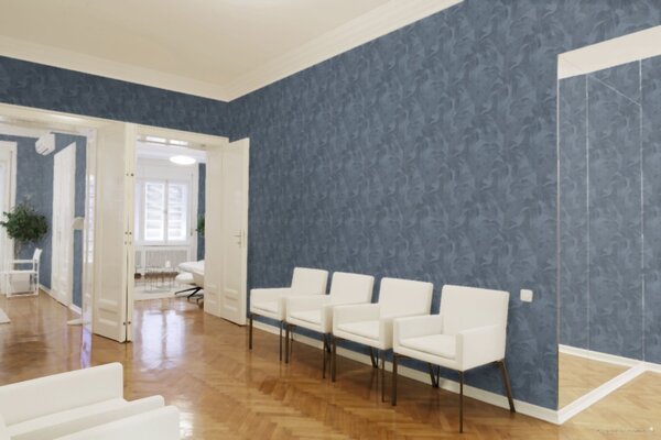 A.S. Création | Vliesová tapeta na stenu New Walls 37396-5 | 0,53 x 10,05 m | modrá