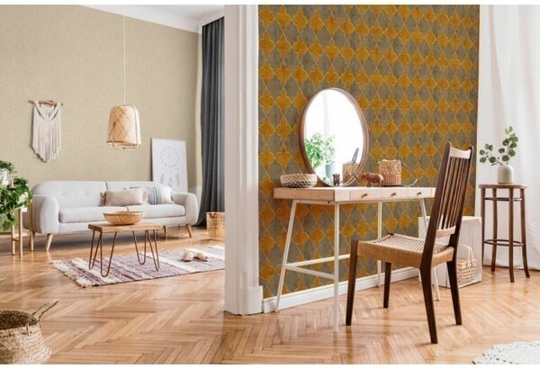 A.S. Création | Vliesová tapeta na stenu New Walls 37423-4 | 0,53 x 10,05 m | krémová