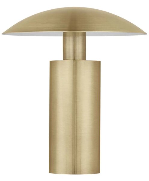 LED mosadzno-zlatá stolná lampa Karpos
