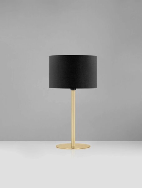 LED čierno-zlatá stolná lampa Sibnia