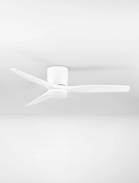 LED biele designové stropné svietidlo Aloa s diaľkovým ovládaním – Biela