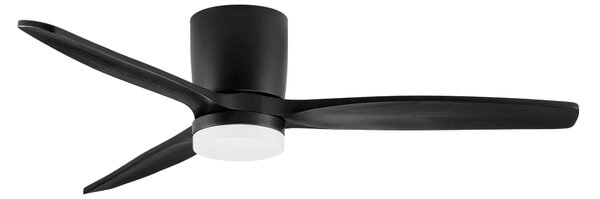 LED čierno-drevené moderné stropné svietidlo Aloa s diaľkovým ovládaním – Drevo