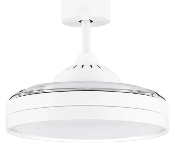 LED biele dizajnové stropné svietidlo Nevma s diaľkovým ovládaním – Biela