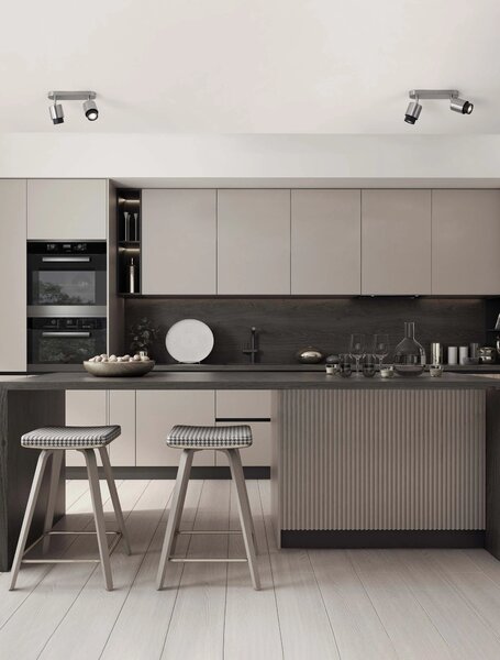 LED nikel designové stropné svietidlo Ison 2 – Sivá