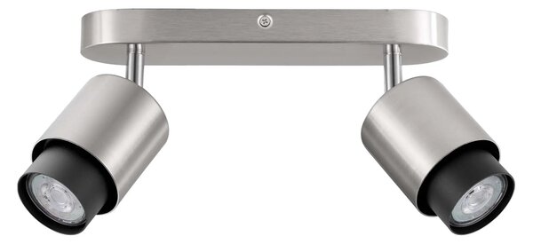 LED nikel designové stropné svietidlo Ison 2 – Sivá