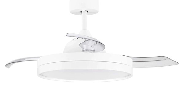 LED biele dizajnové stropné svietidlo Nevma s diaľkovým ovládaním – Biela
