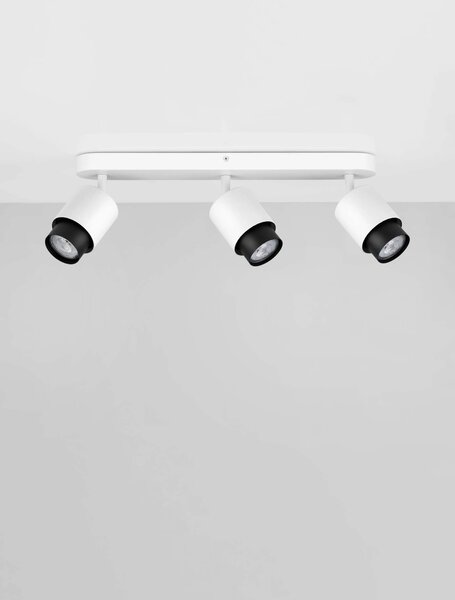 LED biele moderné stropné svietidlo Ison 3 – Biela