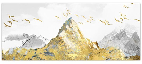 Obraz - Zlatá hora (120x50 cm)