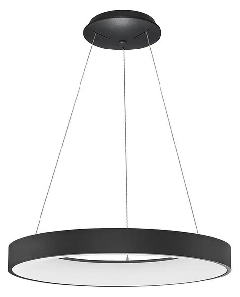LED luster Rando Thin 60 3000K čierne – Čierna