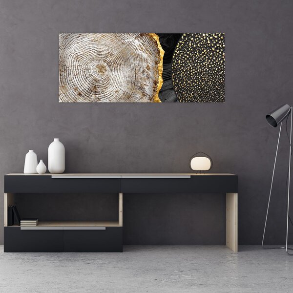 Obrázok - Kmeň stromu v koláži 2 (120x50 cm)