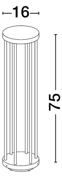 Vonkajšia lampa Nereus 75 – 75 x 120 cm