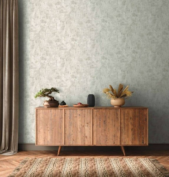 A.S. Création | Vliesová tapeta na stenu Jade 3951-60 | 0,53 x 10,05 m | krémová, šedá, metalická