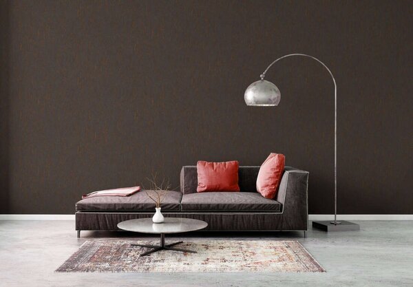 A.S. Création | Vliesová tapeta na stenu Smart Surfaces 39563-4 | 0,53 x 10,05 m | hnedá, šedá, metalická
