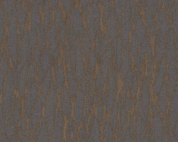 A.S. Création | Vliesová tapeta na stenu Smart Surfaces 39563-4 | 0,53 x 10,05 m | hnedá, šedá, metalická