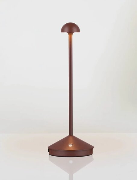 Vonkajšia stolová lampa Lumo hnedá