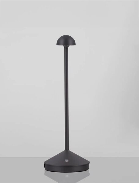 Vonkajšia stolová lampa Lumo tmavá sivá