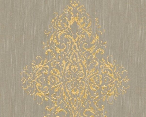 A.S. Création | Vliesová tapeta na stenu Luxury Wallpaper 31945-3 | 0,53 x 10,05 m | béžová, zlatá