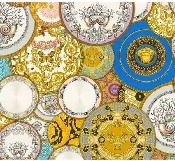 A.S. Création | Vliesová tapeta na stenu Versace 34901-1 | 0,70 x 10,05 m | metalická, viacfarebná