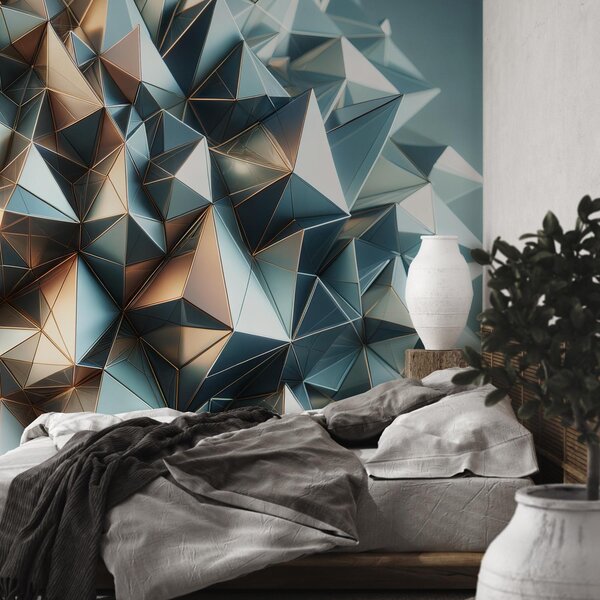 Fototapeta - 3D kaleidoskop tvarov (147x102 cm)