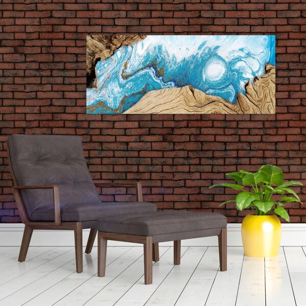 Obraz - Drevo (120x50 cm)