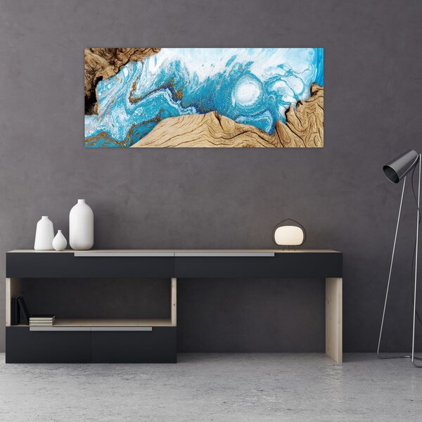 Obraz - Drevo (120x50 cm)