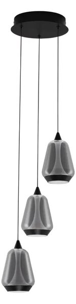 Minimalistický luster Alish 3 Čierna