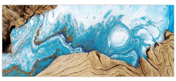 Obraz - Drevo (120x50 cm)