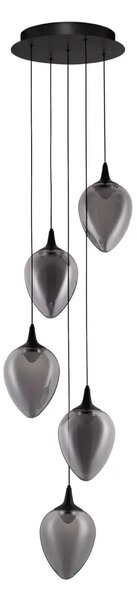 Minimalistický luster Nali 5 Čierna