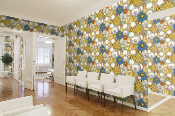 A.S. Création | Vliesová tapeta na stenu Versace 34901-1 | 0,70 x 10,05 m | metalická, viacfarebná