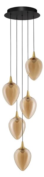 Minimalistický luster Nali 5 Zlatá