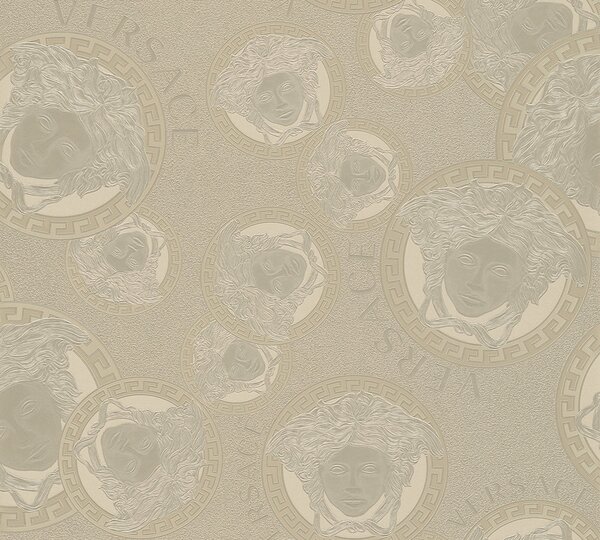A.S. Création | Vliesová tapeta na stenu VERSACE 38461-3 | 0,70 x 10,05 m | zlatá, metalická