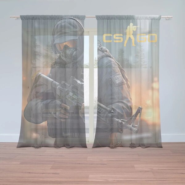 Sablio Záclony CS:GO Vojak 2: 2ks 150x250cm